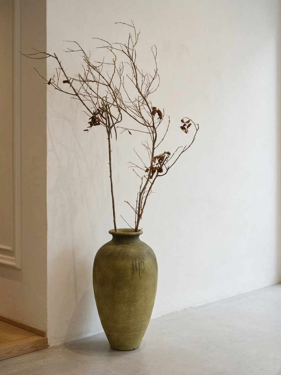 The Green Urn - floor vase