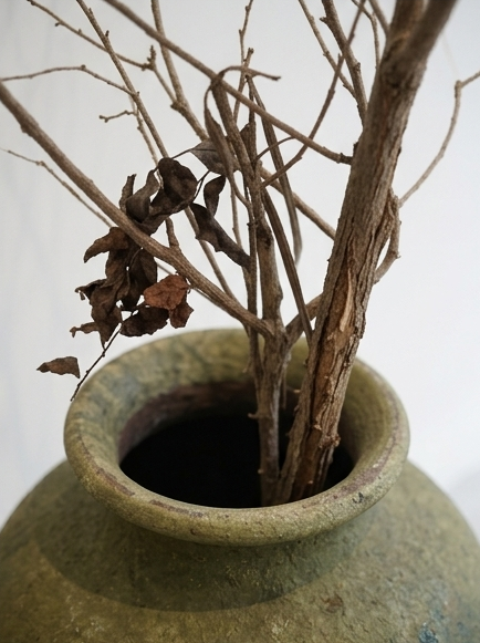 The Green Urn - floor vase
