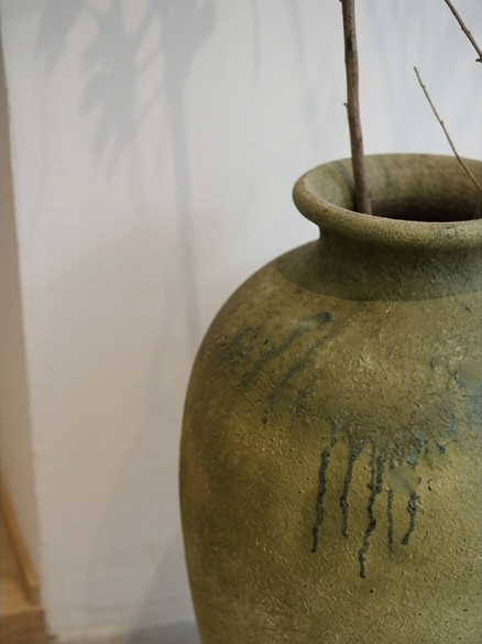 The Green Urn - floor vase