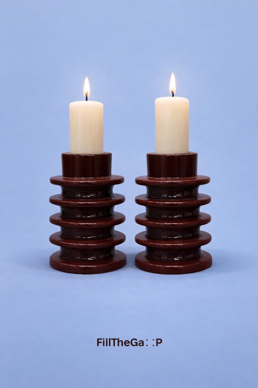 The Rib Duo - candle holders